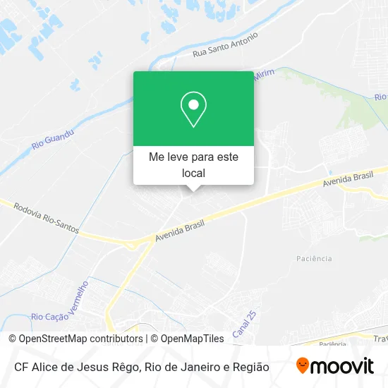 CF Alice de Jesus Rêgo mapa