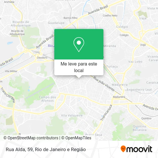 Rua Alda, 59 mapa
