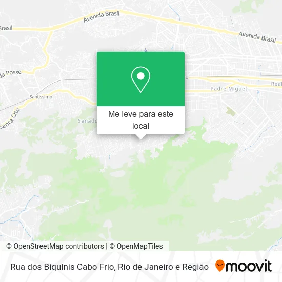 Rua dos Biquínis Cabo Frio mapa