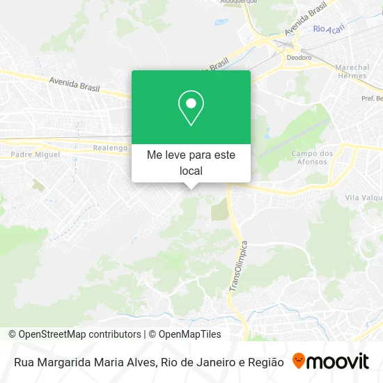Rua Margarida Maria Alves mapa