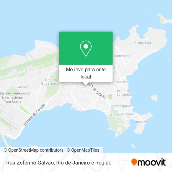 Rua Zeferino Galvão mapa