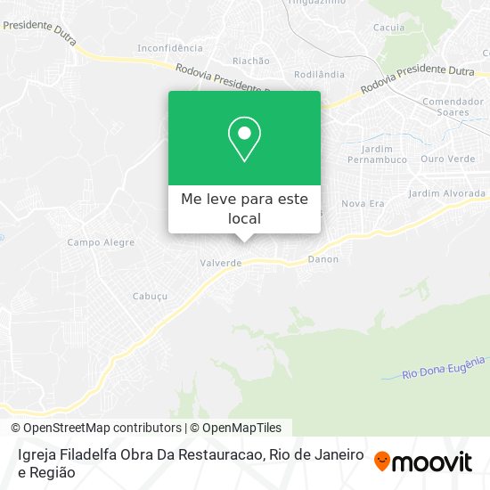 Igreja Filadelfa Obra Da Restauracao mapa