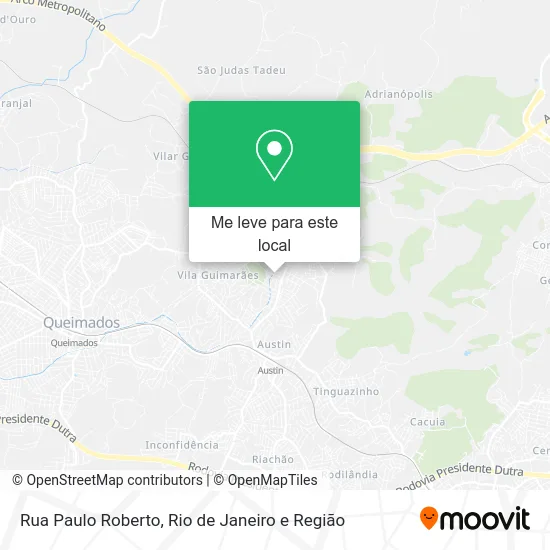 Rua Paulo Roberto mapa