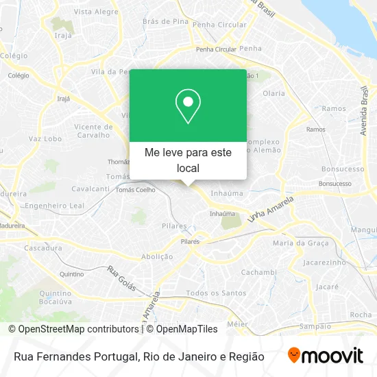 Rua Fernandes Portugal mapa