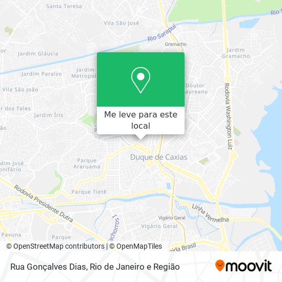 Rua Gonçalves Dias mapa