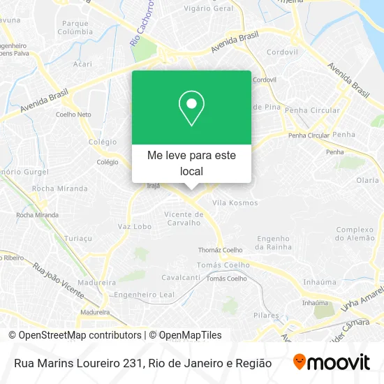 Rua Marins Loureiro 231 mapa