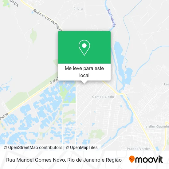 Rua Manoel Gomes Novo mapa