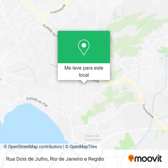 Rua Dois de Julho mapa