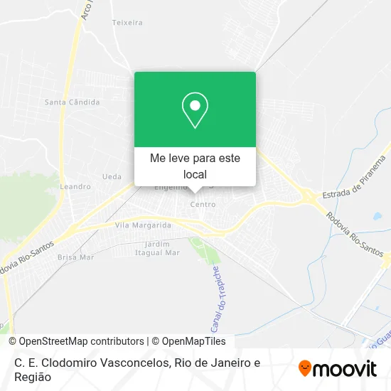 C. E. Clodomiro Vasconcelos mapa