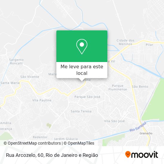 Rua Arcozelo, 60 mapa