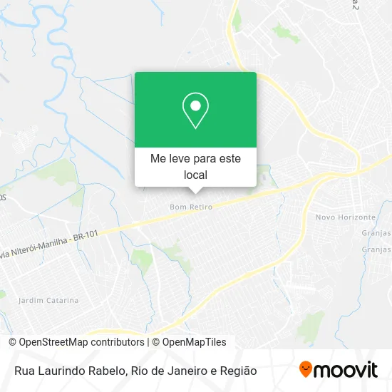 Rua Laurindo Rabelo mapa