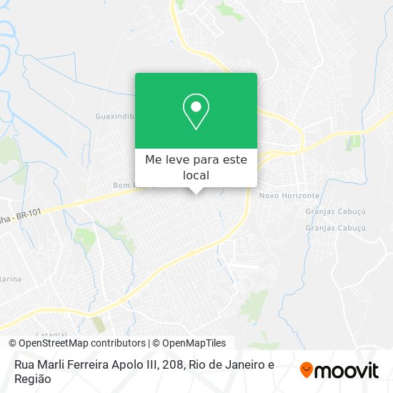 Rua Marli Ferreira Apolo III, 208 mapa
