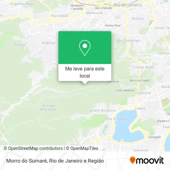 Morro do Sumaré mapa