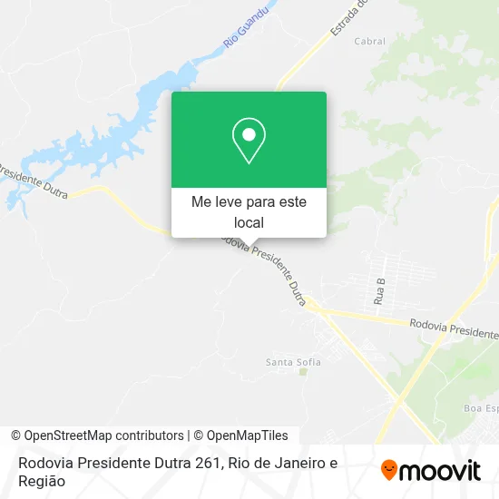 Rodovia Presidente Dutra 261 mapa