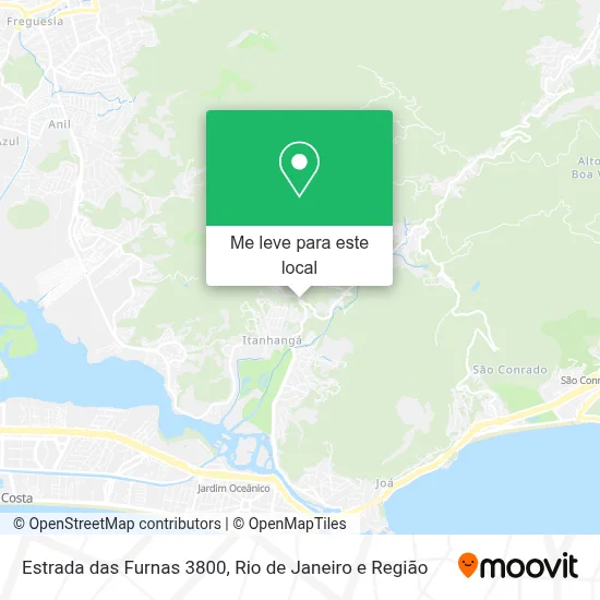 Estrada das Furnas 3800 mapa