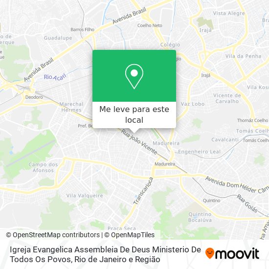 Igreja Evangelica Assembleia De Deus Ministerio De Todos Os Povos mapa