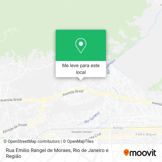 Rua Emilio Rangel de Moraes mapa