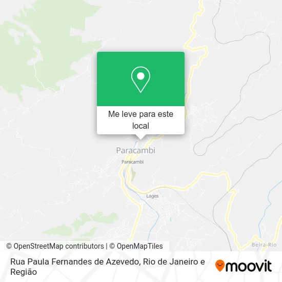 Rua Paula Fernandes de Azevedo mapa