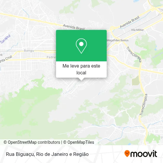Rua Biguaçu mapa