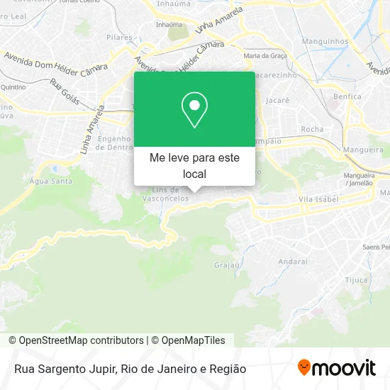 Rua Sargento Jupir mapa