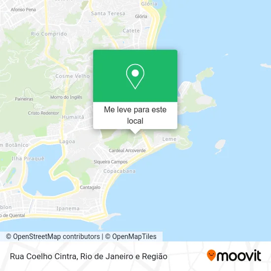 Rua Coelho Cintra mapa
