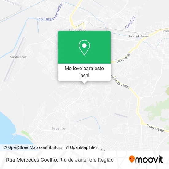 Rua Mercedes Coelho mapa