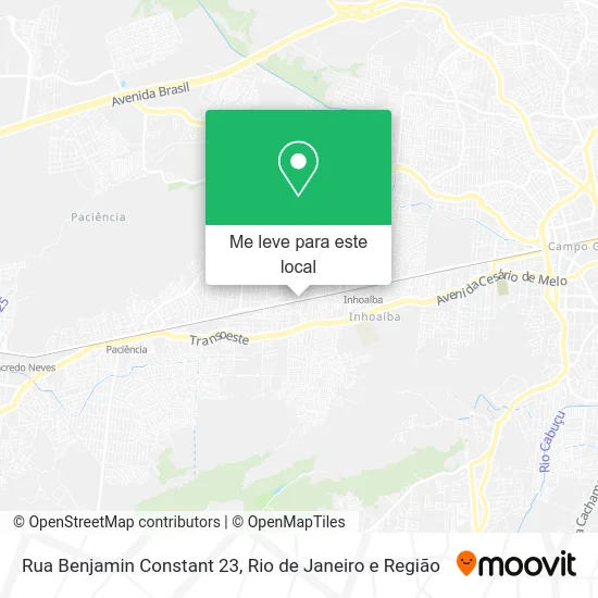 Rua Benjamin Constant 23 mapa