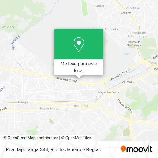 Rua Itaporanga 344 mapa