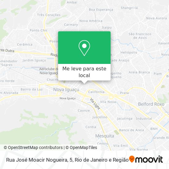 Rua José Moacir Nogueira, 5 mapa