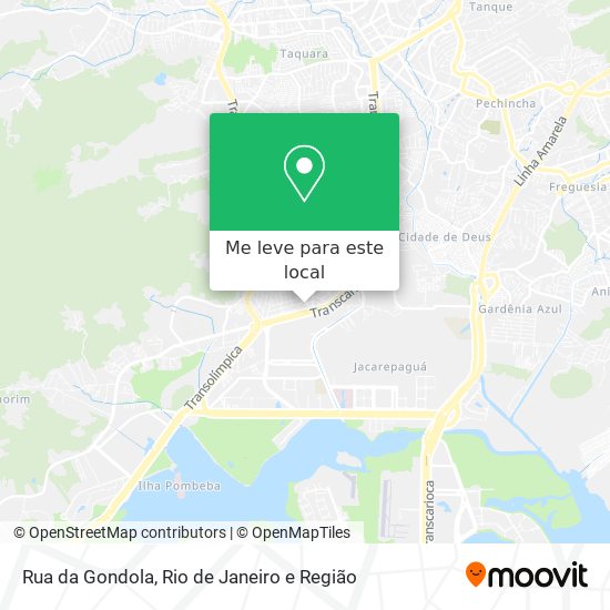 Rua da Gondola mapa