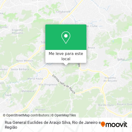Rua General Euclides de Araújo Silva mapa