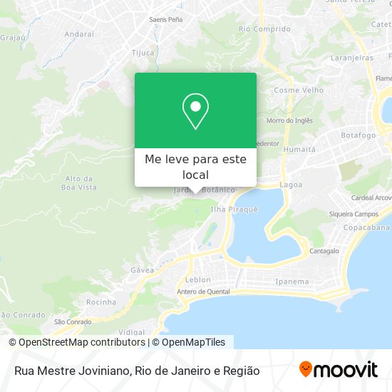 Rua Mestre Joviniano mapa