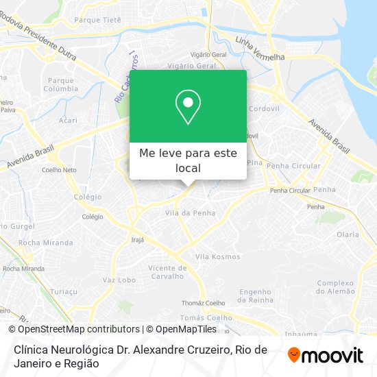 Clínica Neurológica Dr. Alexandre Cruzeiro mapa