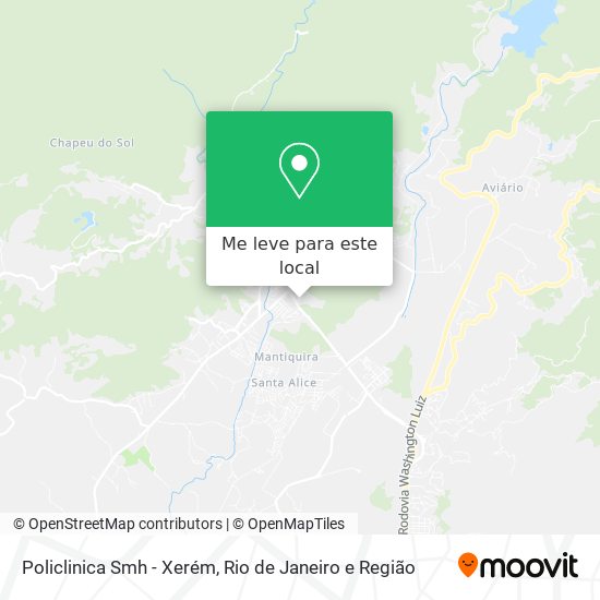 Policlinica Smh - Xerém mapa