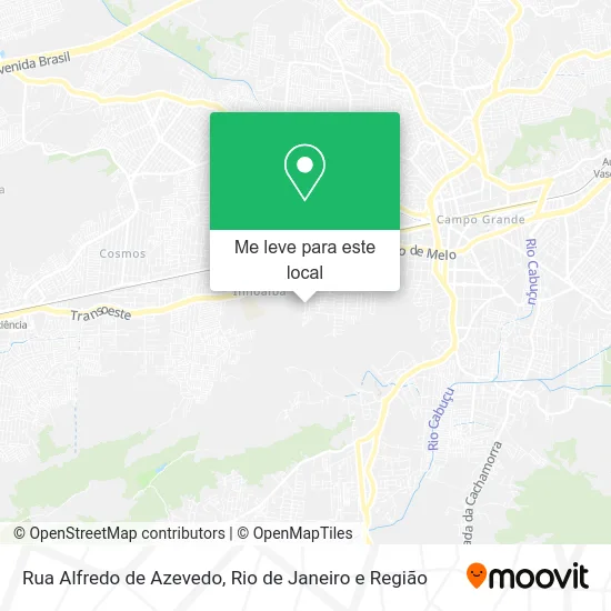 Rua Alfredo de Azevedo mapa