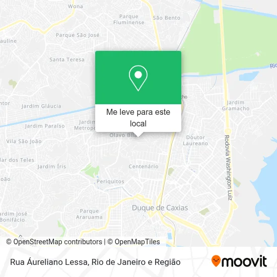 Rua Áureliano Lessa mapa