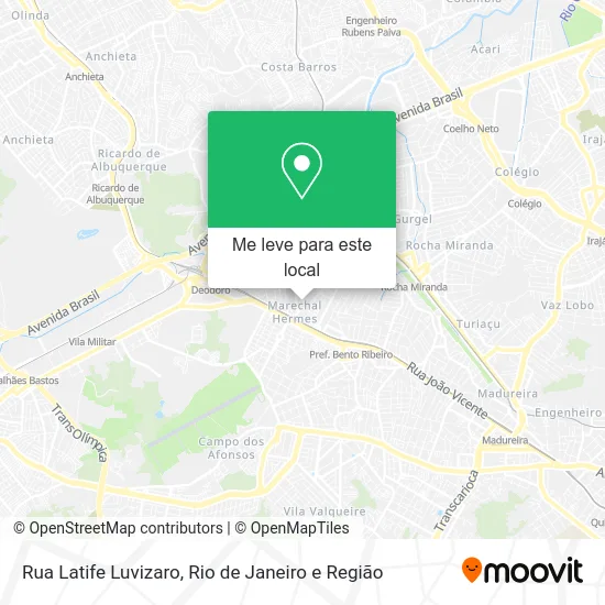 Rua Latife Luvizaro mapa