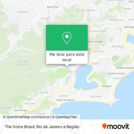 The Voice Brasil mapa