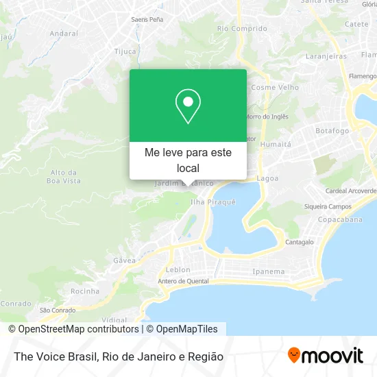The Voice Brasil mapa
