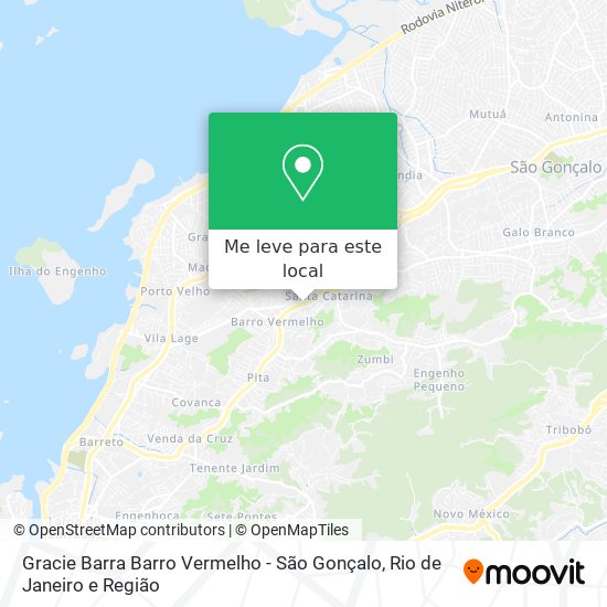 Gracie Barra Barro Vermelho - São Gonçalo mapa
