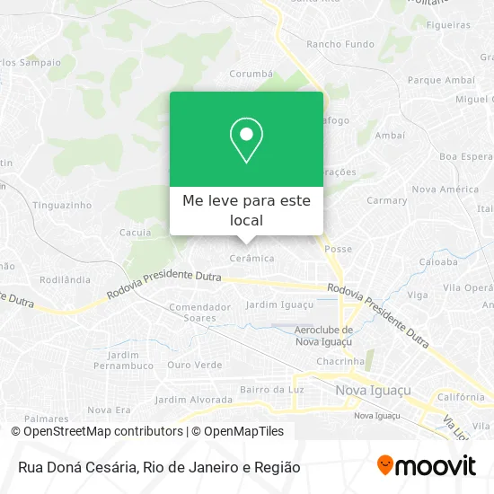 Rua Doná Cesária mapa