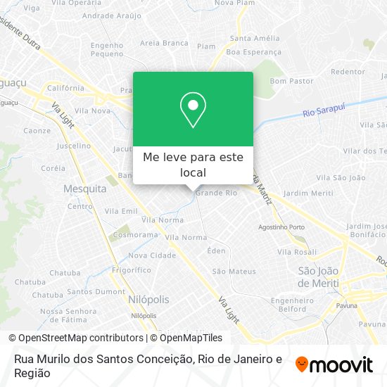 Rua Murilo dos Santos Conceição mapa