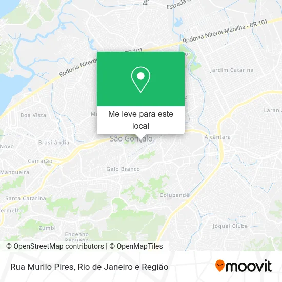 Rua Murilo Pires mapa