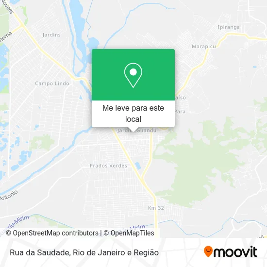 Rua da Saudade mapa