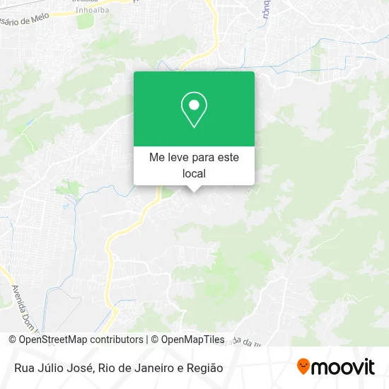 Rua Júlio José mapa