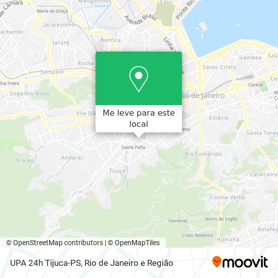 UPA 24h Tijuca-PS mapa