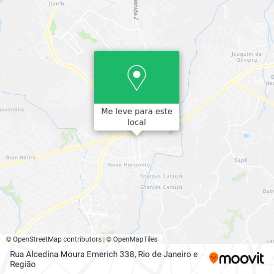 Rua Alcedina Moura Emerich 338 mapa