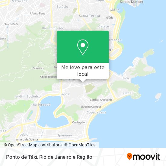 Ponto de Táxi mapa