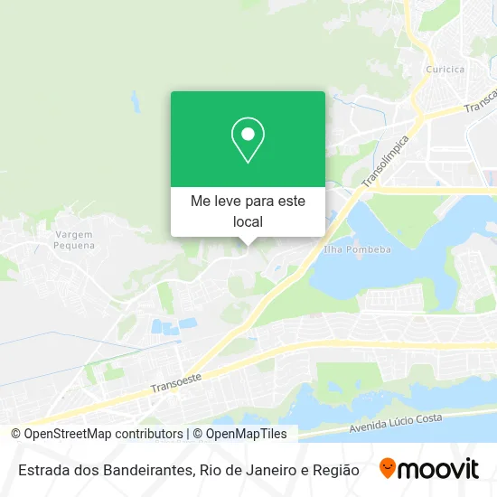 Estrada dos Bandeirantes mapa