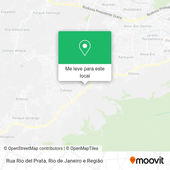 Rua Rio del Prata mapa